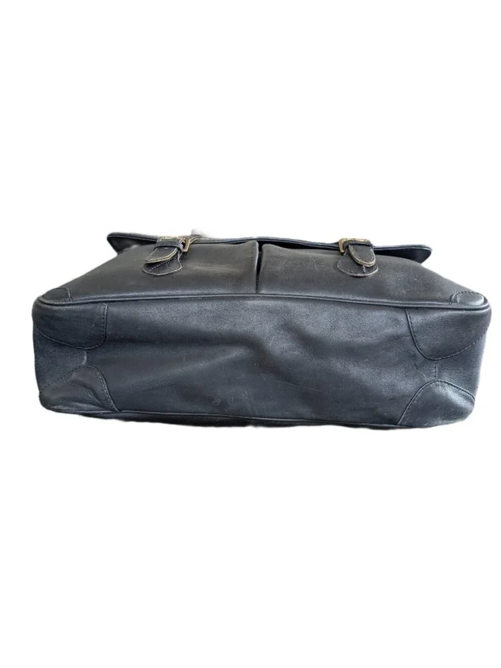 Ellington Black Leather Shoulder Bag/Briefcase - Portland OR adjustable strap